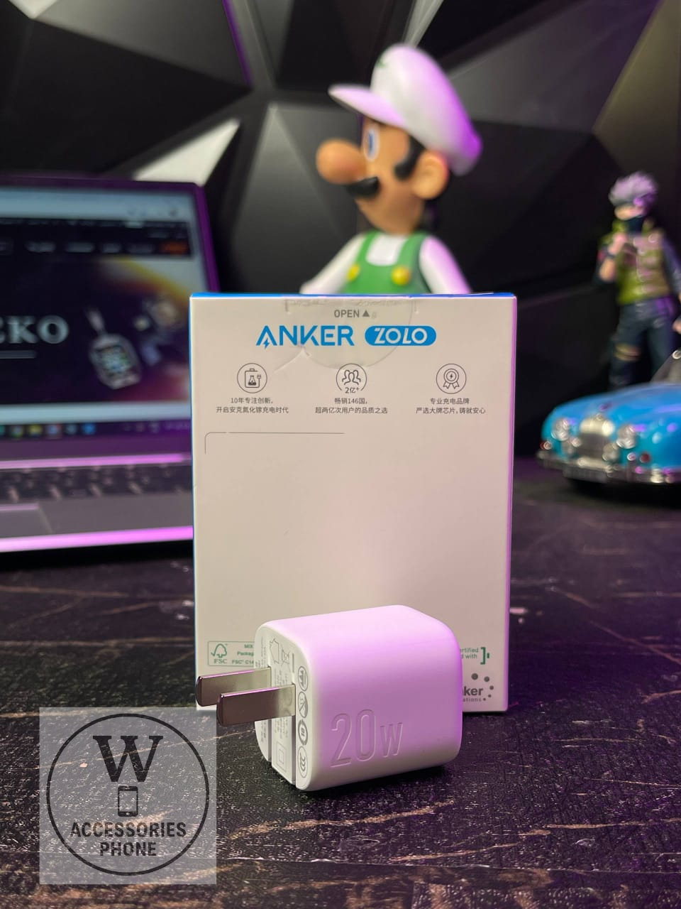 BOIT CHARGEUR ANKER 20W